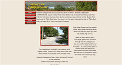 Desktop Screenshot of lakeviewcampground.com