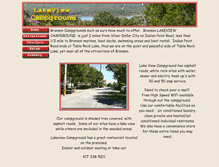 Tablet Screenshot of lakeviewcampground.com